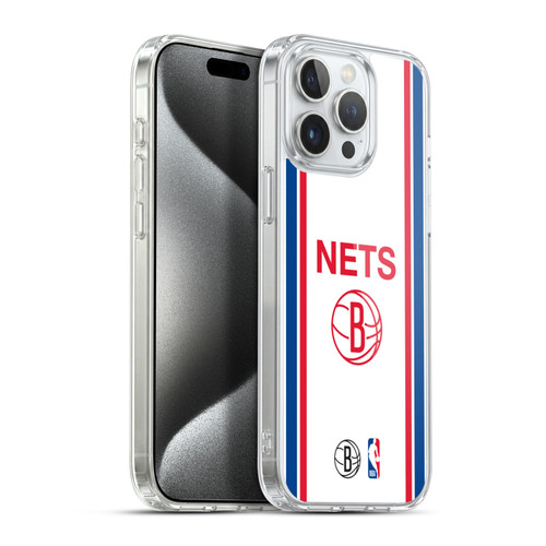NBA Brooklyn Nets Logo Retro Design Soft Gel Case for Apple iPhone 15 Pro Max & MagSafe