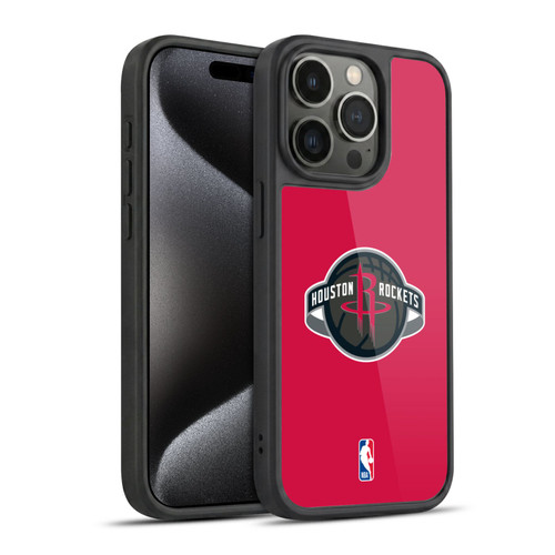 NBA Houston Rockets Logo Red Gel Armour Case For Apple iPhone 15 Pro