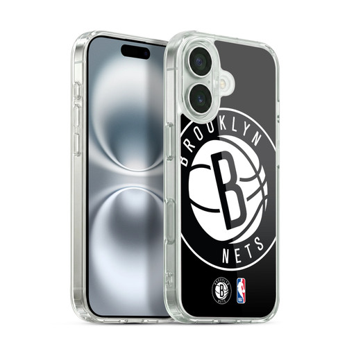 NBA Brooklyn Nets Logo Oversized Soft Gel Case for Apple iPhone 16 & MagSafe