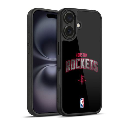 NBA Houston Rockets Logo Black Gel Armour Case For Apple iPhone 16