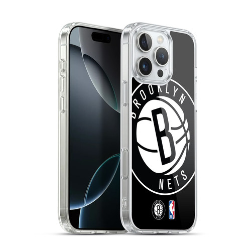 NBA Brooklyn Nets Logo Oversized Soft Gel Case for Apple iPhone 16 Pro Max & MagSafe