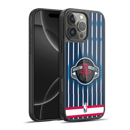 NBA Houston Rockets Logo Retro Design Gel Armour Case For Apple iPhone 16 Pro Max