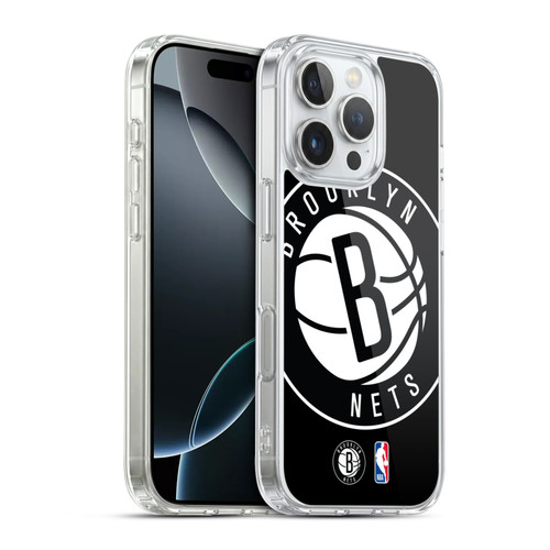 NBA Brooklyn Nets Logo Oversized Soft Gel Case for Apple iPhone 16 Pro & MagSafe