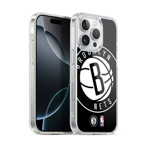 NBA Brooklyn Nets Logo Oversized Soft Gel Case for Apple iPhone 16 Pro & MagSafe