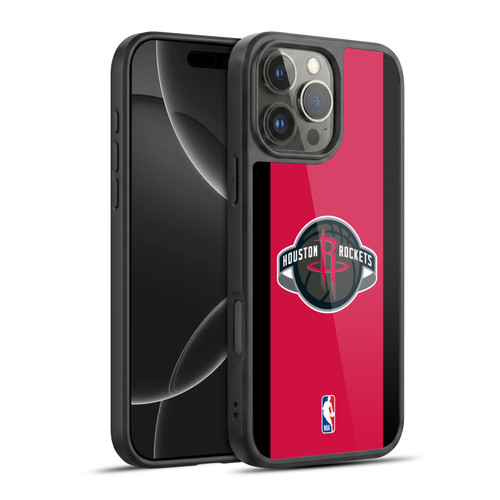 NBA Houston Rockets Logo Red Design Gel Armour Case For Apple iPhone 16 Pro Max