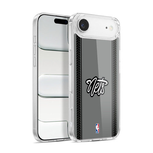 NBA Brooklyn Nets Logo Gray Design Soft Gel Case for Apple iPhone 17 Air