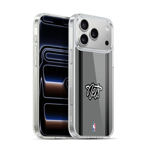 NBA Brooklyn Nets Logo Gray Design Soft Gel Case for Apple iPhone 17 Pro Max