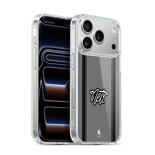 NBA Brooklyn Nets Logo Gray Design Soft Gel Case for Apple iPhone 17 Pro