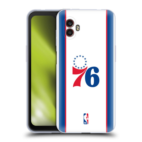 NBA Philadelphia 76ers Logo White Design Soft Gel Case for Samsung Galaxy Xcover6 Pro/Pro2