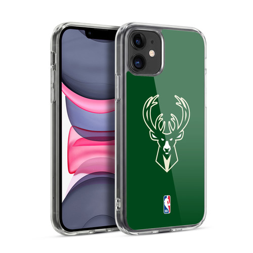 NBA Milwaukee Bucks Logo Green Soft Gel Case for Apple iPhone 11