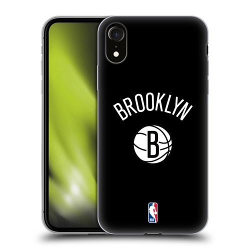 NBA Brooklyn Nets Logo Black Design Soft Gel Case for Apple iPhone XR