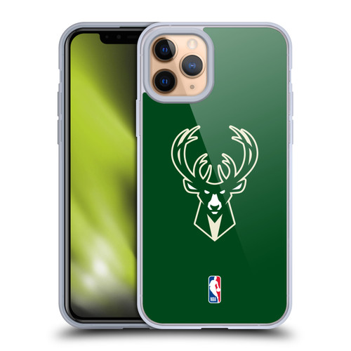 NBA Milwaukee Bucks Logo Green Soft Gel Case for Apple iPhone 11 Pro & MagSafe