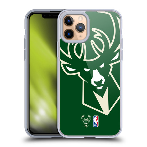NBA Milwaukee Bucks Logo Oversized Soft Gel Case for Apple iPhone 11 Pro & MagSafe