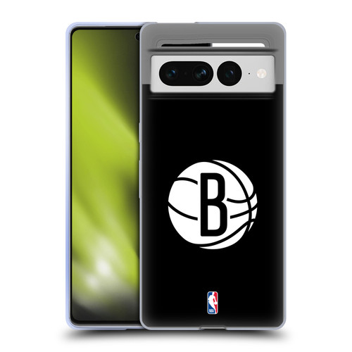 NBA Brooklyn Nets Logo Black Soft Gel Case for Google Pixel 7 Pro