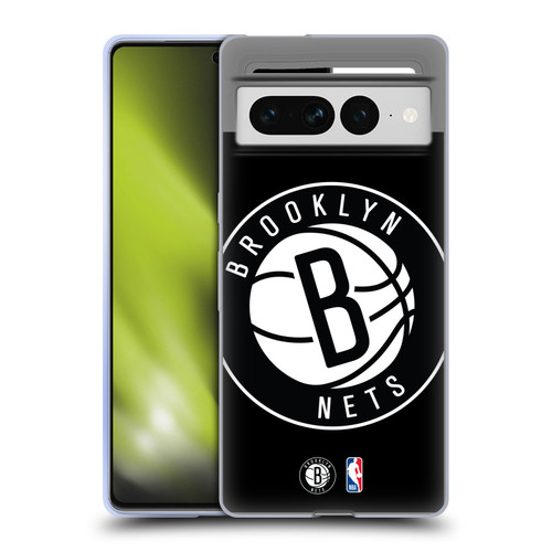 NBA Brooklyn Nets Logo Oversized Soft Gel Case for Google Pixel 7 Pro