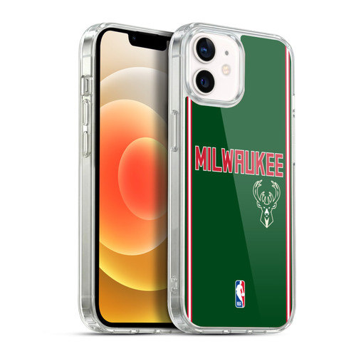 NBA Milwaukee Bucks Logo Retro Design Soft Gel Case for Apple iPhone 12 / iPhone 12 Pro & MagSafe