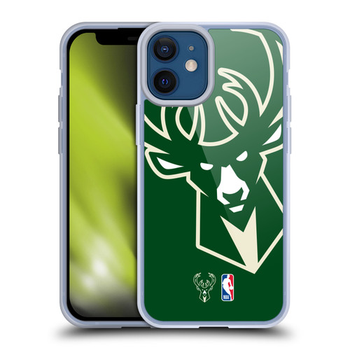 NBA Milwaukee Bucks Logo Oversized Soft Gel Case for Apple iPhone 12 Mini & MagSafe