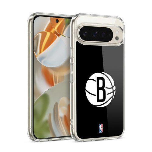 NBA Brooklyn Nets Logo Black Soft Gel Case for Google Pixel 9 / Pixel 9 Pro