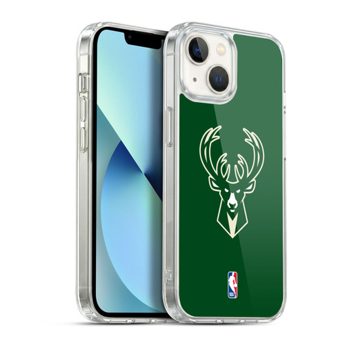 NBA Milwaukee Bucks Logo Green Soft Gel Case for Apple iPhone 13