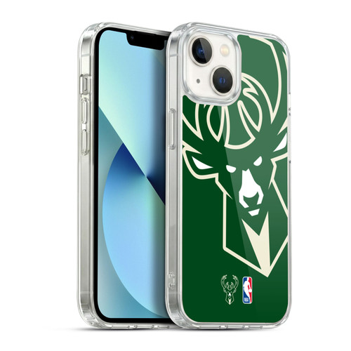 NBA Milwaukee Bucks Logo Oversized Soft Gel Case for Apple iPhone 13