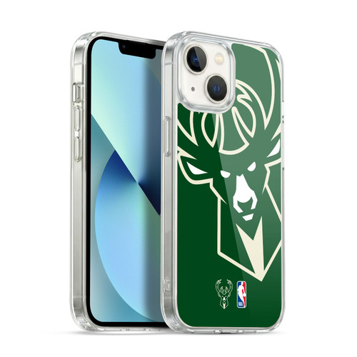 NBA Milwaukee Bucks Logo Oversized Soft Gel Case for Apple iPhone 13