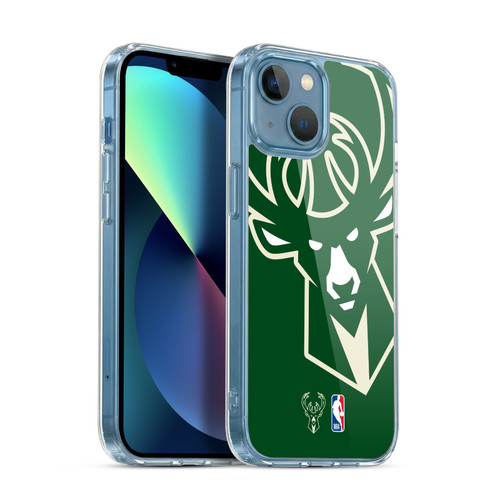 NBA Milwaukee Bucks Logo Oversized Soft Gel Case for Apple iPhone 13 Mini & MagSafe