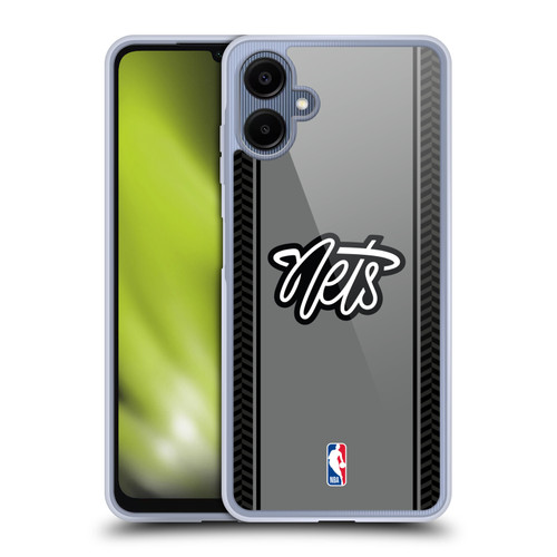 NBA Brooklyn Nets Logo Gray Design Soft Gel Case for Samsung Galaxy A06 4G / 5G