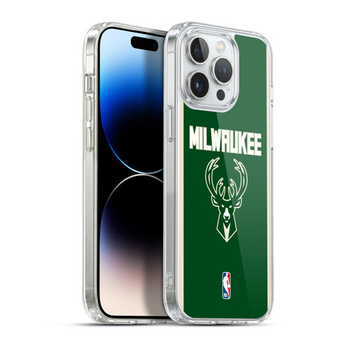 NBA Milwaukee Bucks Logo Green Design Soft Gel Case for Apple iPhone 13 Pro Max & MagSafe