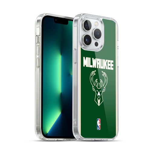 NBA Milwaukee Bucks Logo Green Design Soft Gel Case for Apple iPhone 13 Pro Max & MagSafe