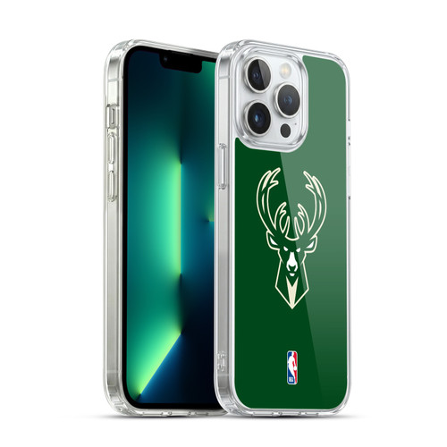 NBA Milwaukee Bucks Logo Green Soft Gel Case for Apple iPhone 13 Pro Max & MagSafe