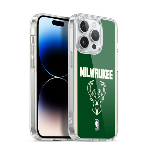 NBA Milwaukee Bucks Logo Green Design Soft Gel Case for Apple iPhone 13 Pro & MagSafe