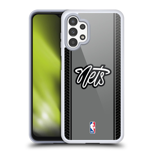 NBA Brooklyn Nets Logo Gray Design Soft Gel Case for Samsung Galaxy A13 (2022)