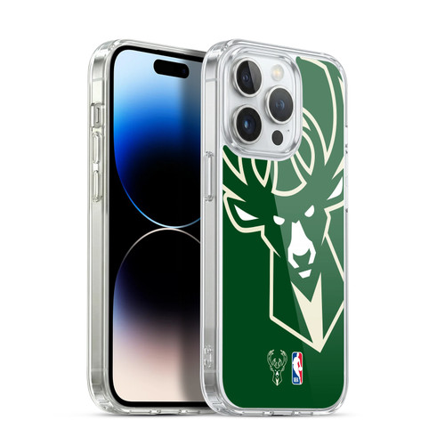 NBA Milwaukee Bucks Logo Oversized Soft Gel Case for Apple iPhone 13 Pro & MagSafe