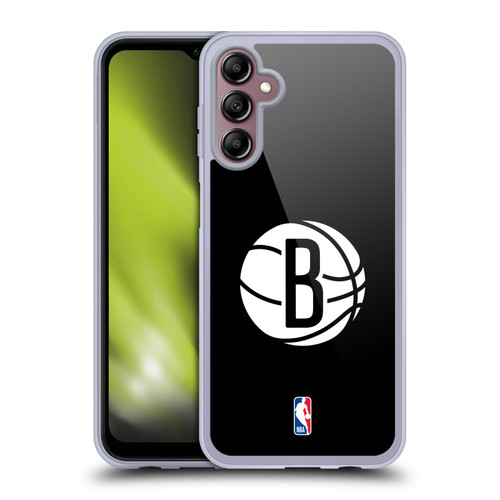 NBA Brooklyn Nets Logo Black Soft Gel Case for Samsung Galaxy A14 5G