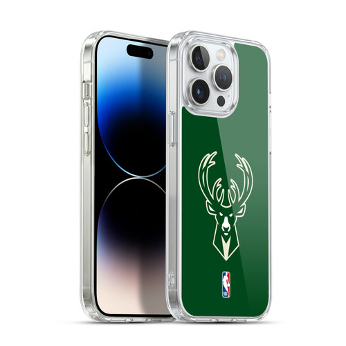 NBA Milwaukee Bucks Logo Green Soft Gel Case for Apple iPhone 14 Pro Max & MagSafe