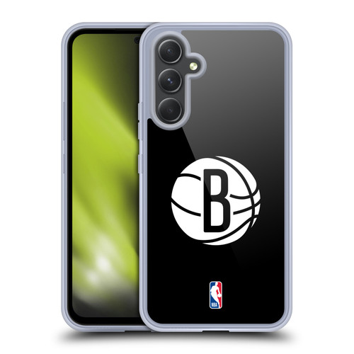 NBA Brooklyn Nets Logo Black Soft Gel Case for Samsung Galaxy A54 5G