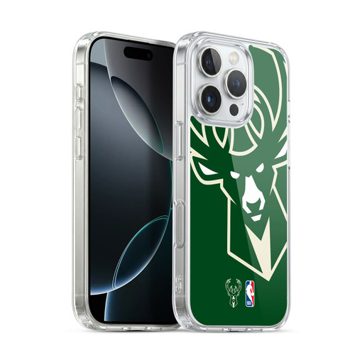 NBA Milwaukee Bucks Logo Oversized Soft Gel Case for Apple iPhone 16 Pro & MagSafe