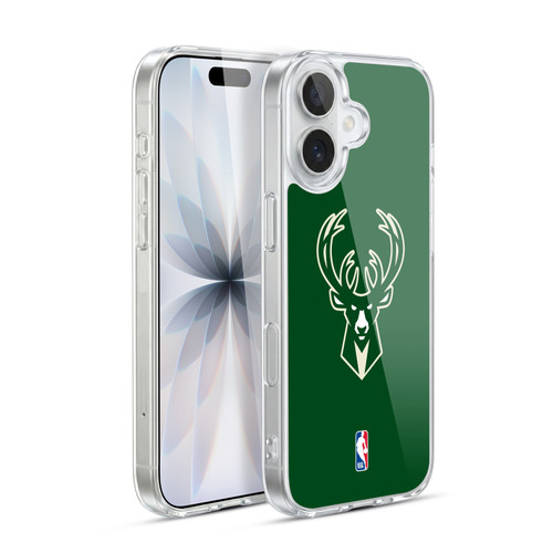 NBA Milwaukee Bucks Logo Green Soft Gel Case for Apple iPhone 17