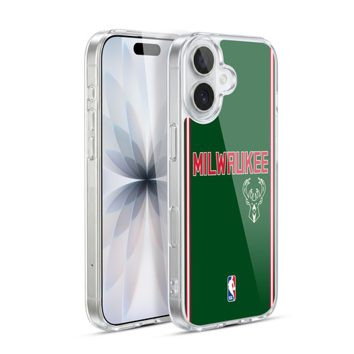 NBA Milwaukee Bucks Logo Retro Design Soft Gel Case for Apple iPhone 17