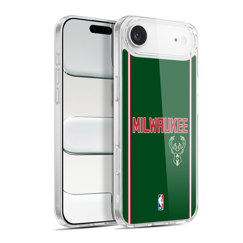 NBA Milwaukee Bucks Logo Retro Design Soft Gel Case for Apple iPhone 17 Air
