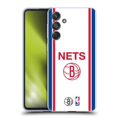 NBA Brooklyn Nets Logo Retro Design Soft Gel Case for Samsung Galaxy M55 5G