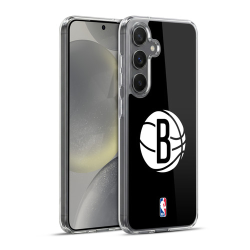 NBA Brooklyn Nets Logo Black Soft Gel Case for Samsung Galaxy S24+ 5G & MagSafe