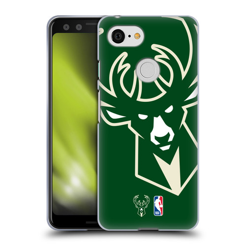 NBA Milwaukee Bucks Logo Oversized Soft Gel Case for Google Pixel 3