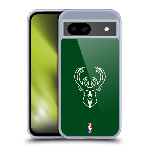NBA Milwaukee Bucks Logo Green Soft Gel Case for Google Pixel 8a