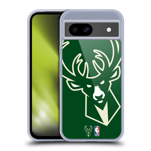 NBA Milwaukee Bucks Logo Oversized Soft Gel Case for Google Pixel 8a