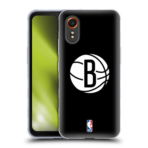NBA Brooklyn Nets Logo Black Soft Gel Case for Samsung Galaxy Xcover7 5G