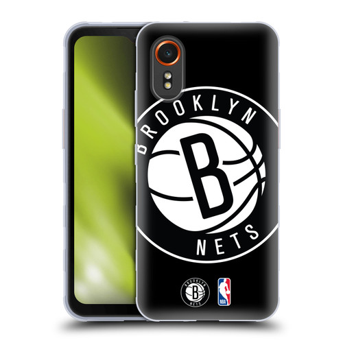 NBA Brooklyn Nets Logo Oversized Soft Gel Case for Samsung Galaxy Xcover7 5G