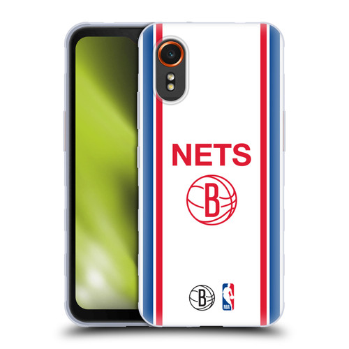 NBA Brooklyn Nets Logo Retro Design Soft Gel Case for Samsung Galaxy Xcover7 5G