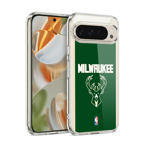 NBA Milwaukee Bucks Logo Green Design Soft Gel Case for Google Pixel 9 / Pixel 9 Pro