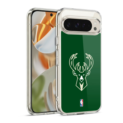 NBA Milwaukee Bucks Logo Green Soft Gel Case for Google Pixel 9 / Pixel 9 Pro